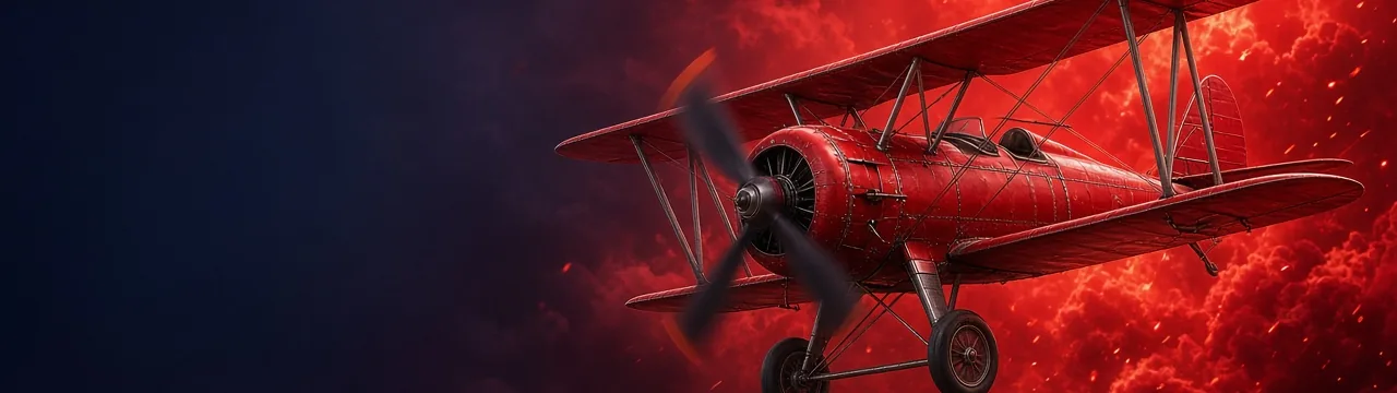 Aviator: लाल बाइप्लेन और क्रैश राउंड