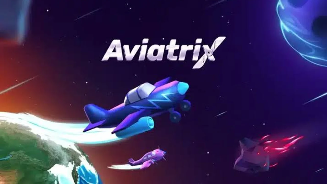 Aviatrix: Aviatrix पेज पर चौथी जगह यह बैनर खेल का मुख्य दृश्य दिखाता है