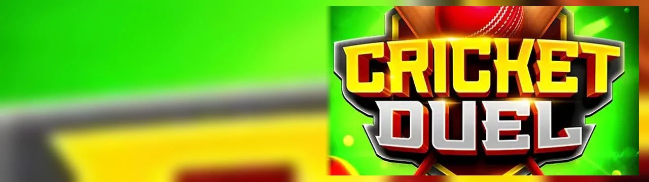 Cricket Duel: Cricket Duel पेज पर तीसरी जगह यह बैनर खेल का मुख्य दृश्य दिखाता है