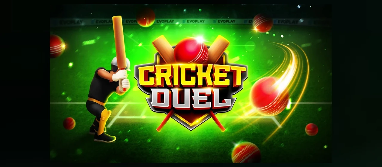 Cricket Duel: Cricket Duel पेज पर चौथी जगह यह बैनर खेल का मुख्य दृश्य दिखाता है