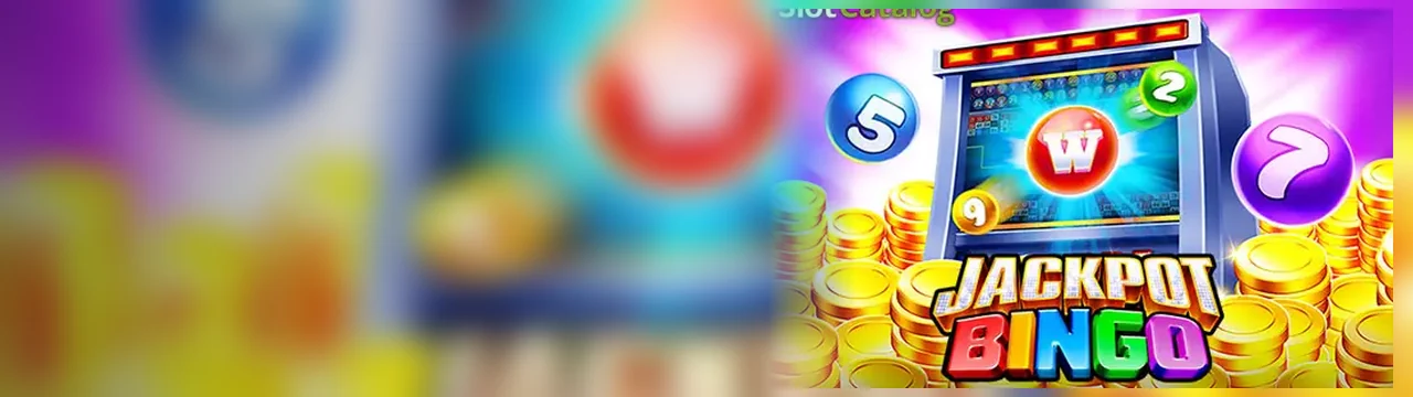 Jackpot Bingo: सिक्कों और मशीन पर शब्दचिह्न दिखाता दूसरा बैनर