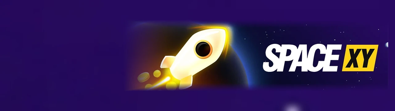 Space XY: Space Xy पेज पर यह बैनर खेल का मुख्य दृश्य दिखाता है
