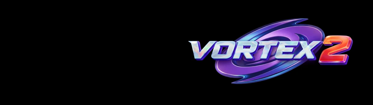 Vortex 2: Vortex 2 पेज पर तीसरी जगह यह बैनर खेल का मुख्य दृश्य दिखाता है