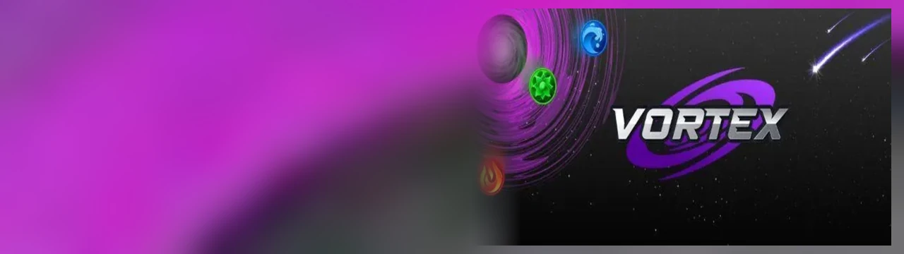 Vortex 2: Vortex 2 पेज पर यह बैनर खेल का मुख्य दृश्य दिखाता है