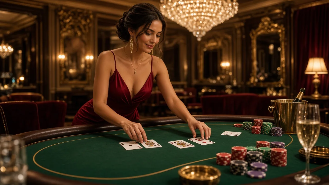 VIP Blackjack टेबल और डीलर